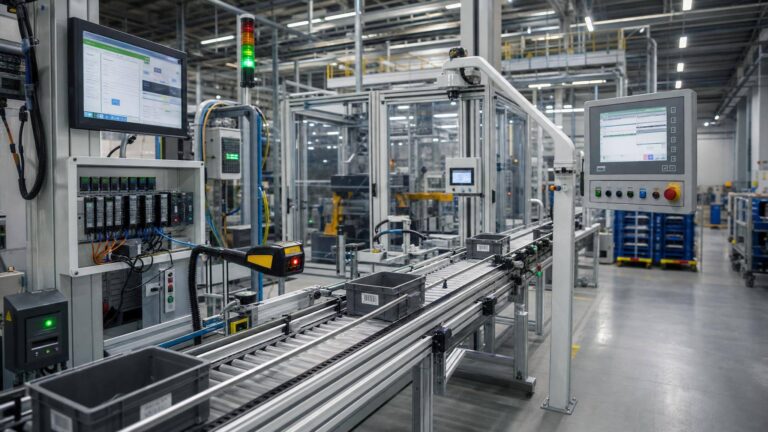 Nowoczesna hala produkcyjna z systemami traceability po polsku